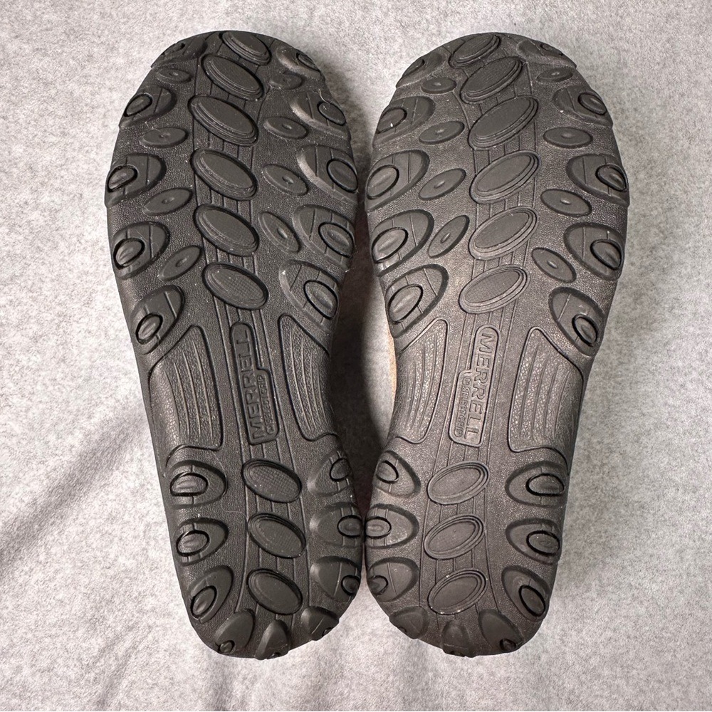Merrell Jungle Moc Mens Taupe Suede Slip On Hiking Shoes Loafers Missing Insoles - Picture 6 of 9